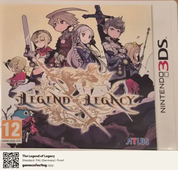 The Legend of Legacy Nintendo 3DS, Germany box front