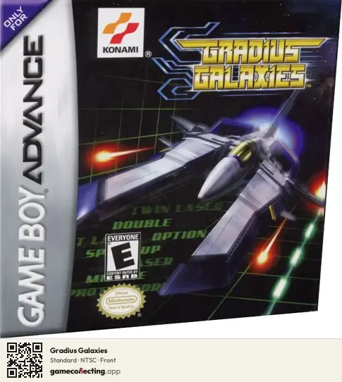 Gradius Galaxies Game Boy Advance, NTSC box front