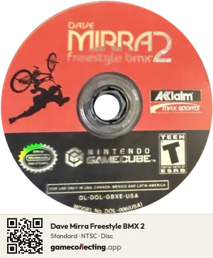 Dave Mirra Freestyle BMX 2 Nintendo GameCube, NTSC disc
