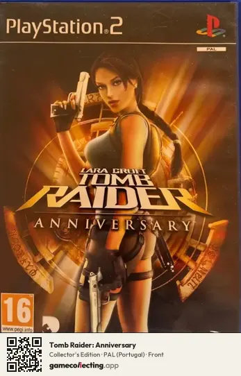 Tomb Raider: Anniversary PlayStation 2, Portugal box front