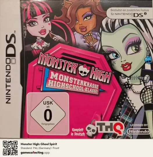 Monster High: Ghoul Spirit Nintendo DS, Germany box front
