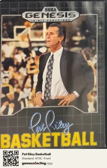 Pat Riley Basketball Sega Mega Drive / Genesis, NTSC box front