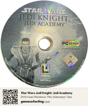 Star Wars Jedi Knight: Jedi Academy Computer, PAL disc