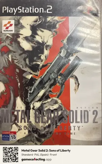 Metal Gear Solid 2: Sons of Liberty PlayStation 2, Spain box front