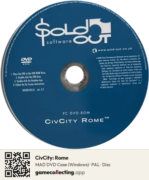 CivCity: Rome Computer, PAL disc