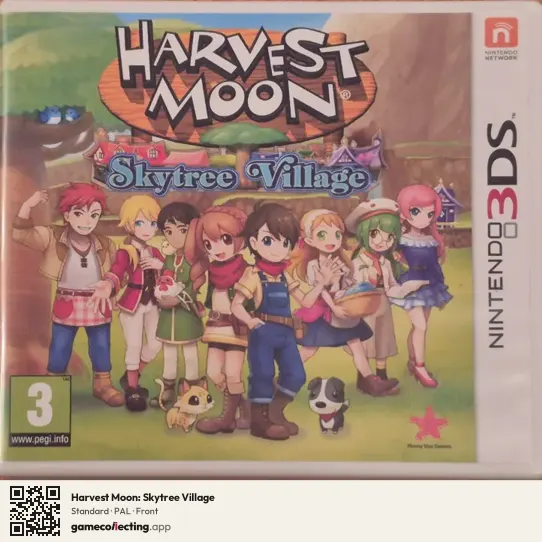 Harvest Moon: Skytree Village Nintendo 3DS, PAL box front