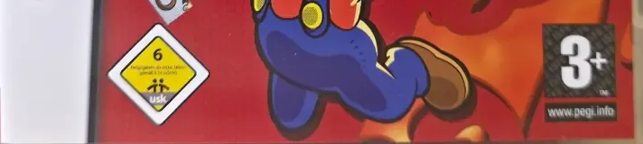 Mario Hoops 3-on-3, the PEGI square on its front