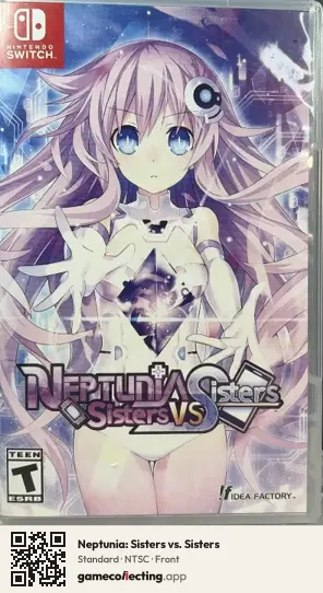 Neptunia: Sisters vs. Sisters Nintendo Switch, NTSC box front