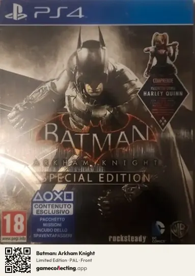 Batman: Arkham Knight PlayStation 4, PAL box front