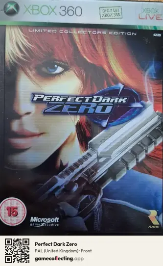 Perfect Dark Zero Xbox 360, United Kingdom box front