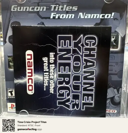 Time Crisis: Project Titan PlayStation, NTSC box front