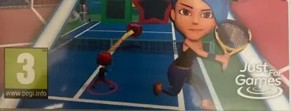 Instant Sports Tennis, the PEGI square on its front