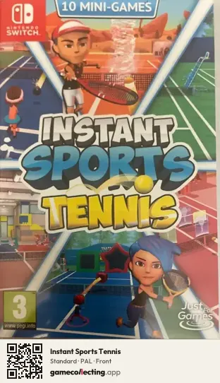 Instant Sports Tennis Nintendo Switch, PAL box front