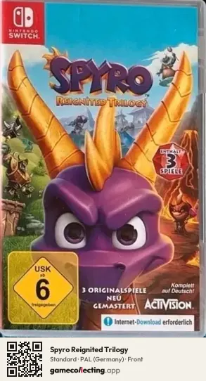 Spyro Reignited Trilogy Nintendo Switch, Germany box front