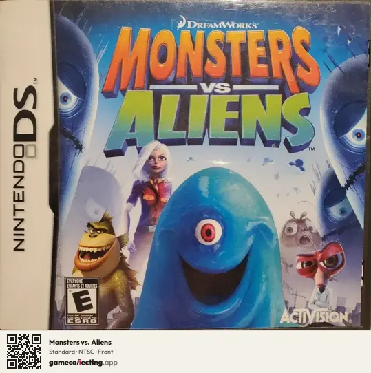 Monsters vs. Aliens Nintendo DS, NTSC box front