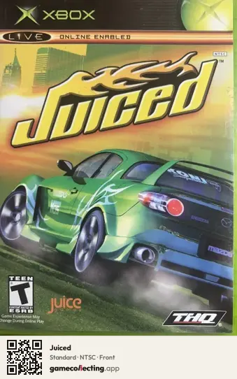 Juiced Xbox, NTSC box front