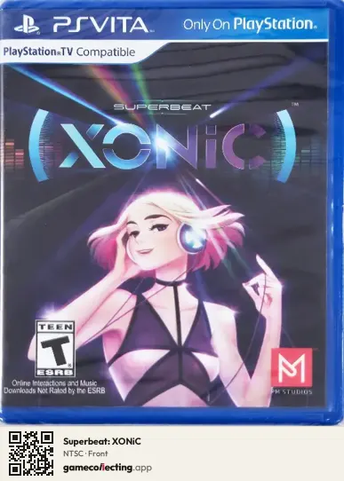 Superbeat: XONiC PlayStation Vita, NTSC box front