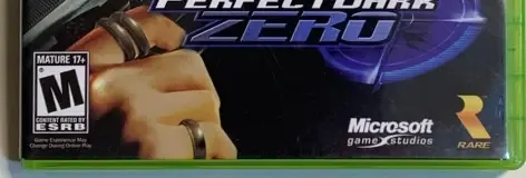 Perfect Dark Zero, the ESRB box on its front