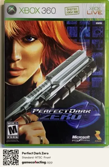 Perfect Dark Zero Xbox 360, NTSC box front
