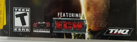 WWE SmackDown vs. Raw 2009, the ESRB box on its front