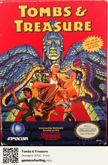 Tombs & Treasure Nintendo Entertainment System, NTSC box front