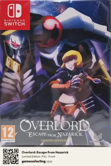 Overlord: Escape from Nazarick Nintendo Switch, PAL box front