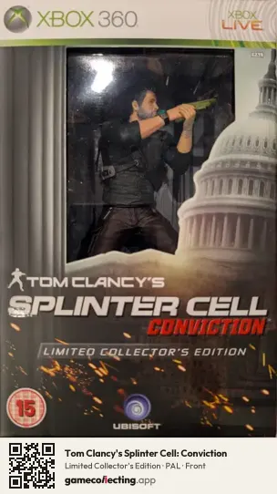 Tom Clancy's Splinter Cell: Conviction Xbox 360, PAL box front