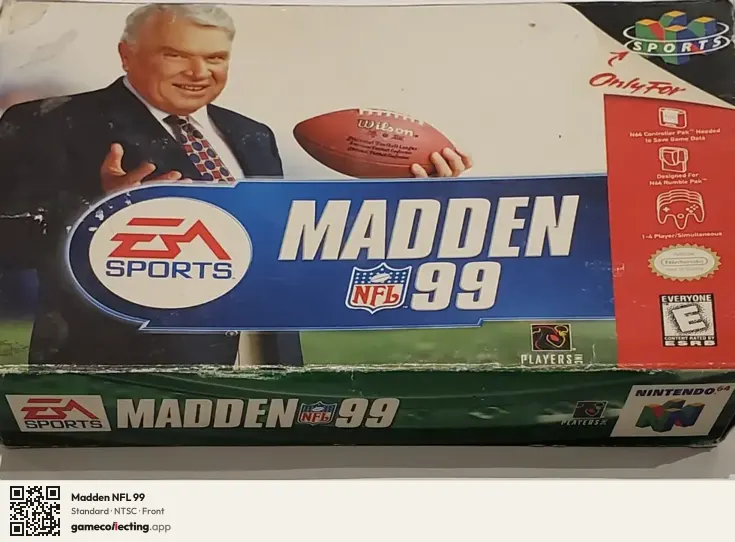 Madden NFL 99 Nintendo 64, NTSC box front