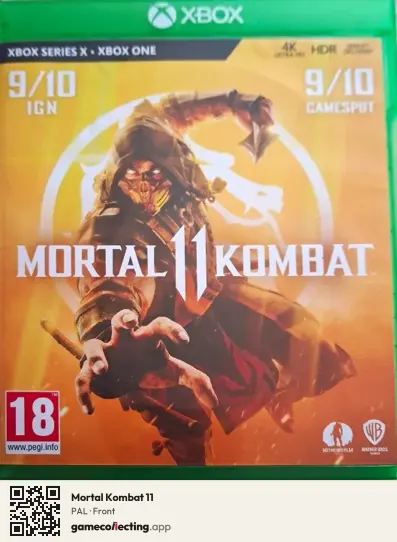 Mortal Kombat 11 Xbox One, PAL box front