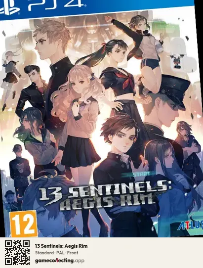 13 Sentinels: Aegis Rim PlayStation 4, PAL box front