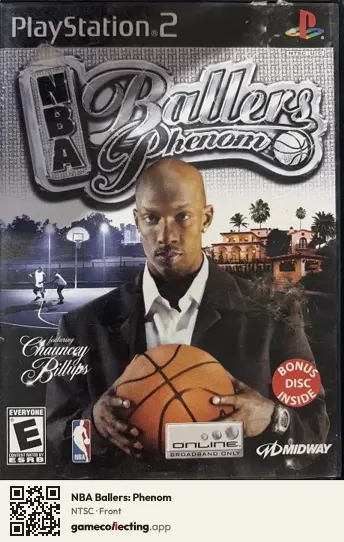 NBA Ballers: Phenom PlayStation 2, NTSC box front