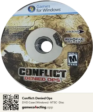 Conflict: Denied Ops Computer, NTSC disc