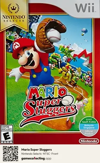 Mario Super Sluggers Nintendo Wii, NTSC box front