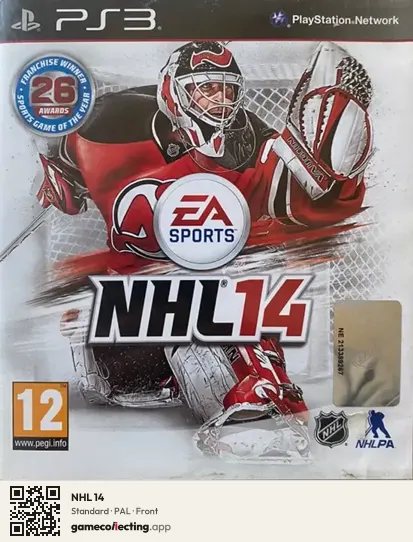 NHL 14 PlayStation 3, PAL box front