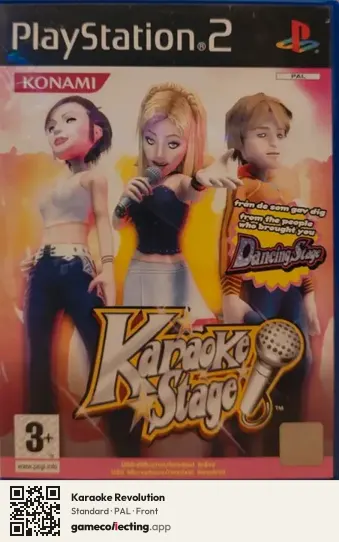 Karaoke Revolution PlayStation 2, PAL box front