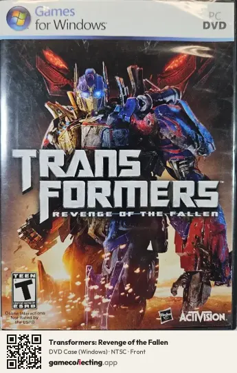 Transformers: Revenge of the Fallen Computer, NTSC box front