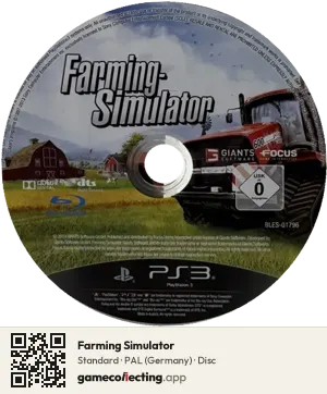 Farming Simulator PlayStation 3, PAL disc