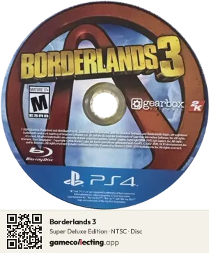 Borderlands 3 PlayStation 4, NTSC disc