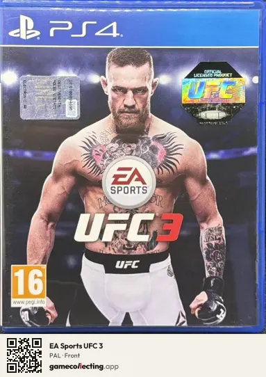 EA Sports UFC 3 PlayStation 4, PAL box front