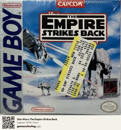 Star Wars: The Empire Strikes Back Game Boy, NTSC box front