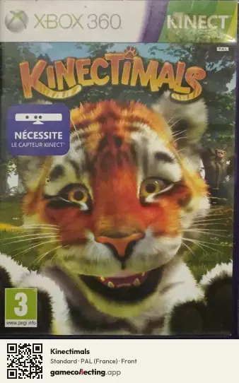 Kinectimals Xbox 360, France box front