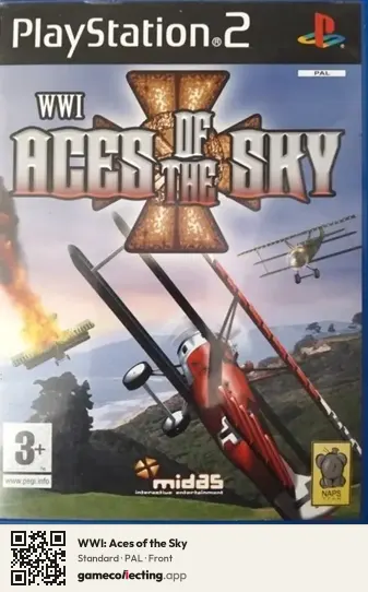 WWI: Aces of the Sky PlayStation 2, PAL box front