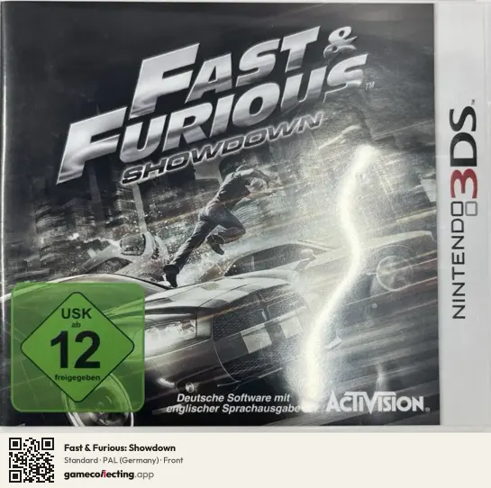 Fast & Furious: Showdown Nintendo 3DS, Germany box front