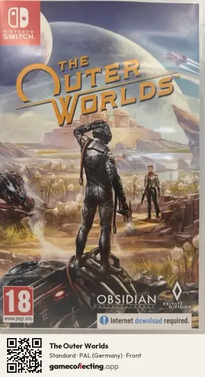 The Outer Worlds Nintendo Switch, Germany box front