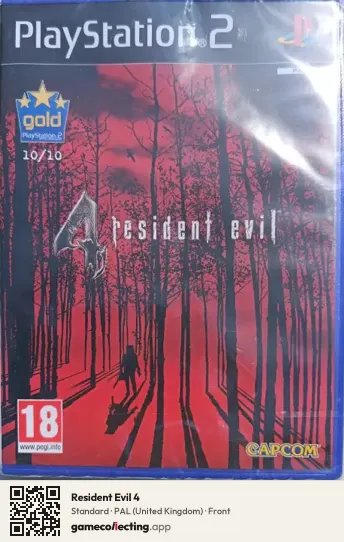 Resident Evil 4 PlayStation 2, United Kingdom box front