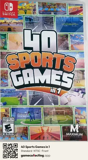 40 Sports Games in 1 Nintendo Switch, NTSC box front