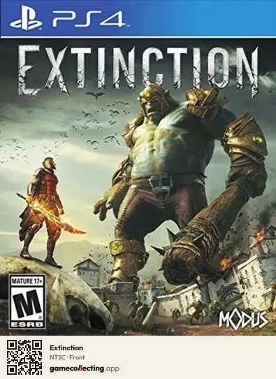 Extinction PlayStation 4, NTSC box front