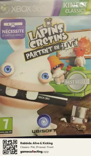Rabbids: Alive & Kicking Xbox 360, France box front