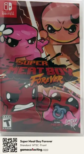 Super Meat Boy Forever Nintendo Switch, NTSC box front