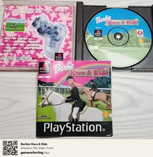 Barbie: Race & Ride PlayStation, Italy box front